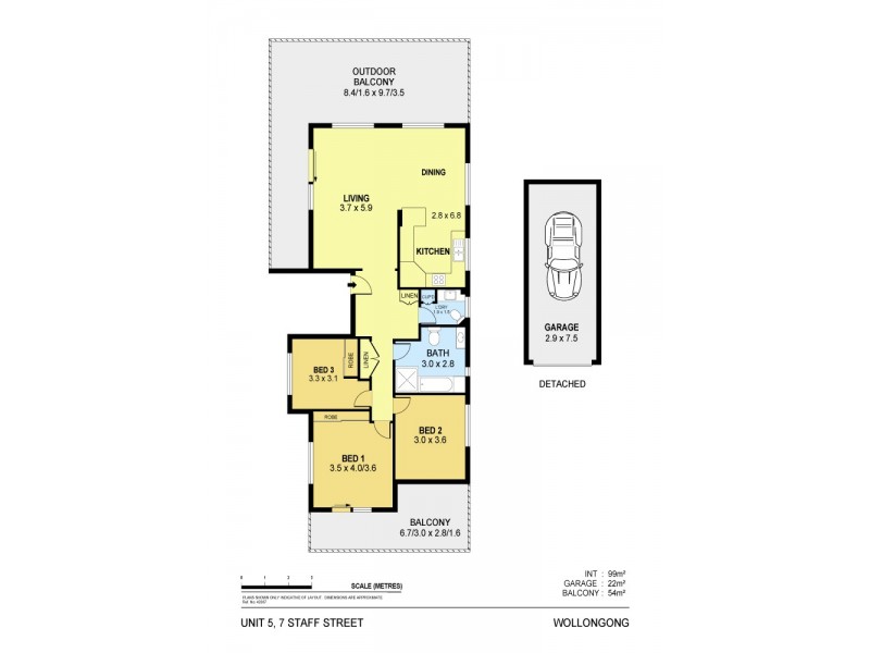 5/7 Staff Street, Wollongong NSW 2500 Floorplan