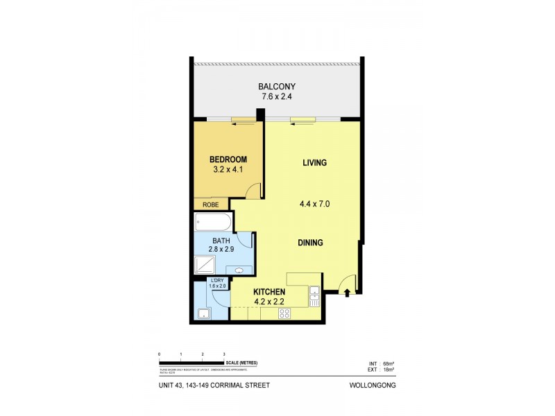 43/143-149 Corrimal Street, Wollongong NSW 2500 Floorplan