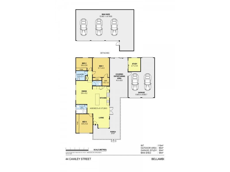 44 Cawley Street, Bellambi NSW 2518 Floorplan