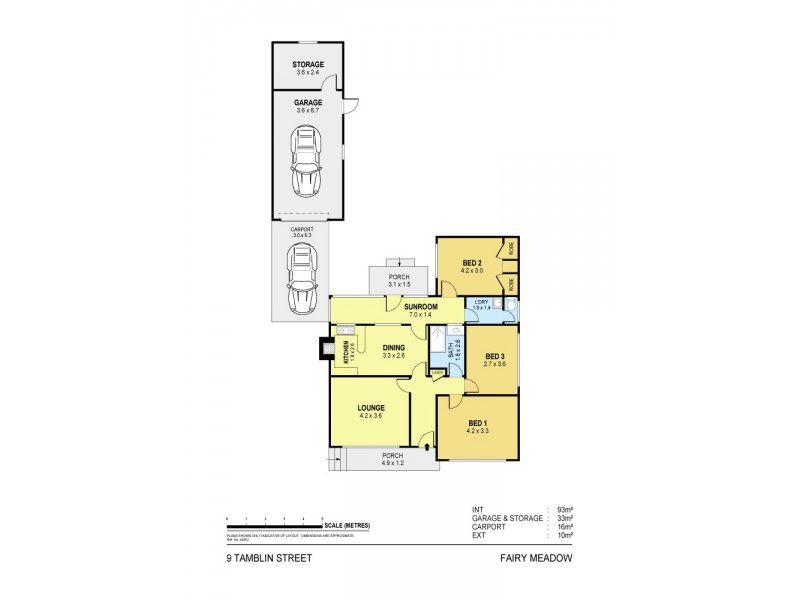 9 Tamblin Street, Fairy Meadow NSW 2519 Floorplan