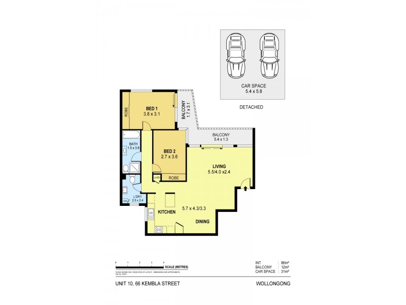 10/66 Kembla Street, Wollongong NSW 2500 Floorplan