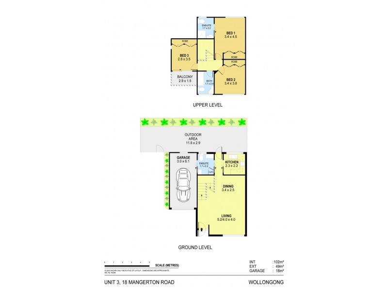 3/18 Mangerton Road, Wollongong NSW 2500 Floorplan