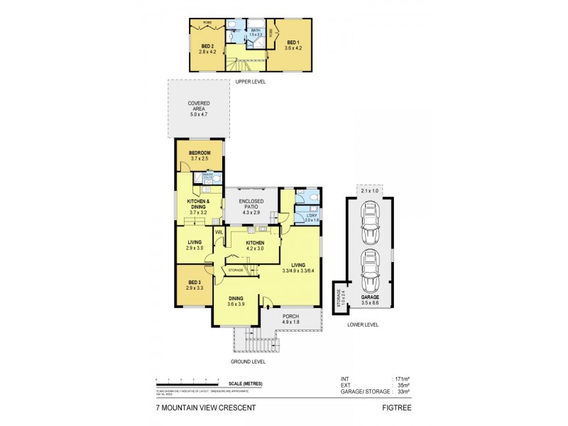 7 Mountain View Crescent, Figtree NSW 2525 Floorplan