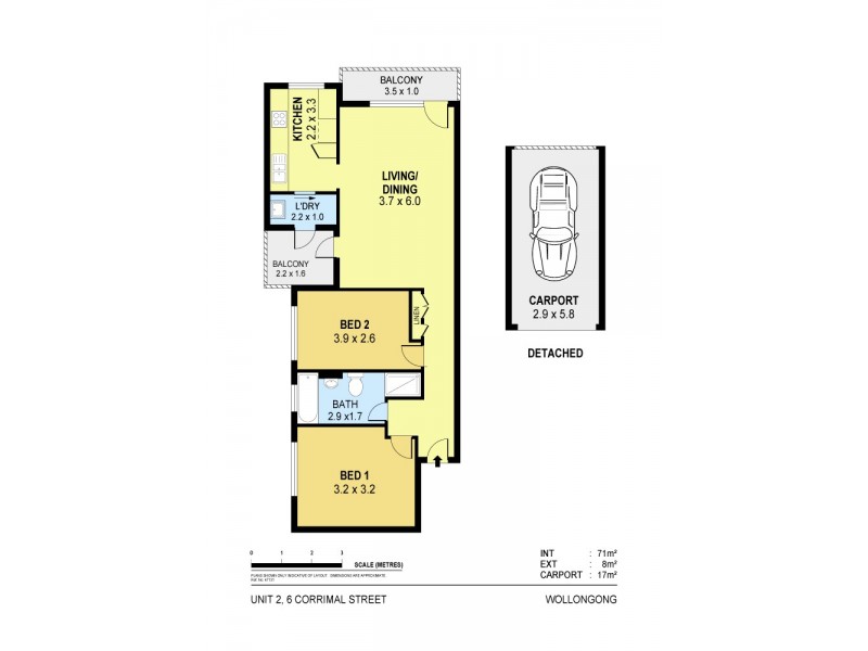 2/6 Corrimal Street, Wollongong NSW 2500 Floorplan