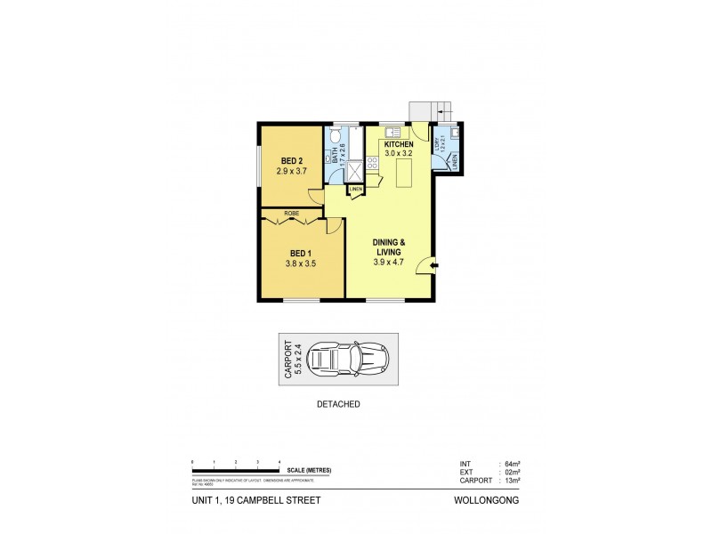 1/19 Campbell Street, Wollongong NSW 2500 Floorplan