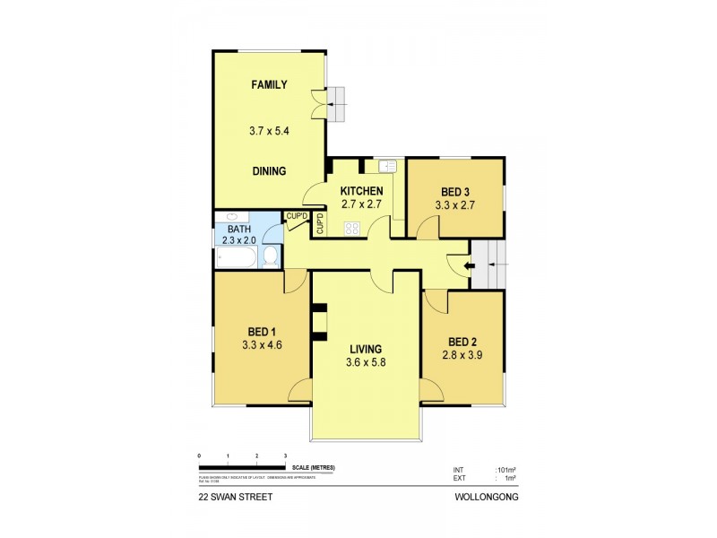 22 Swan Street, Wollongong NSW 2500 Floorplan