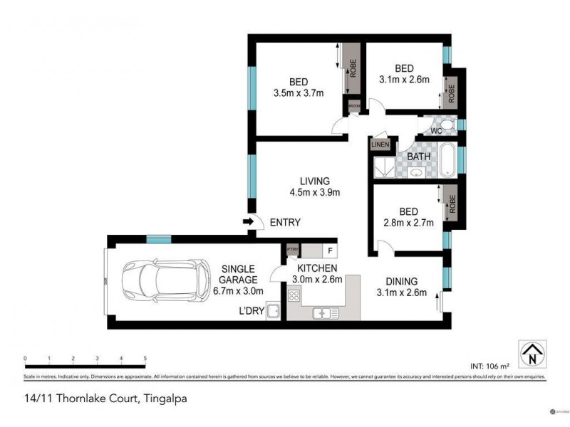14/11 Thornlake Court, Tingalpa QLD 4173 Floorplan