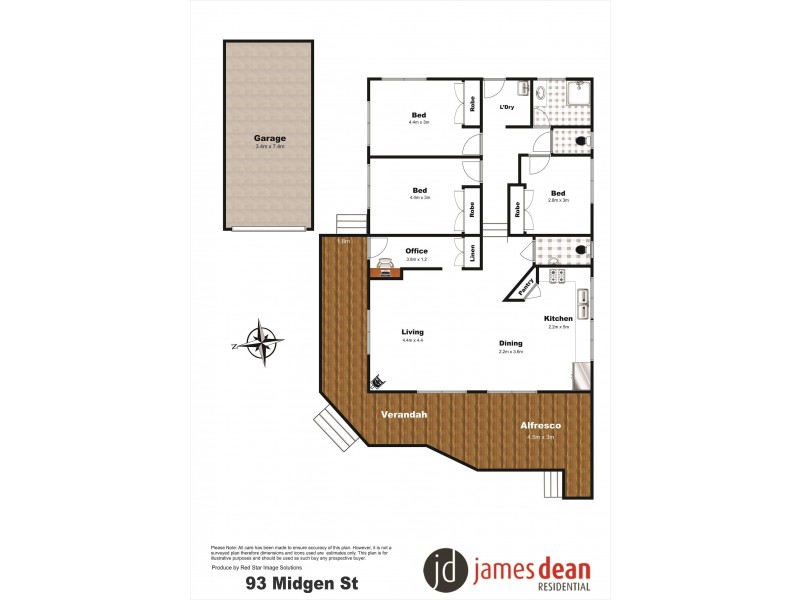 93 Midgen St, Kooringal QLD 4025 Floorplan