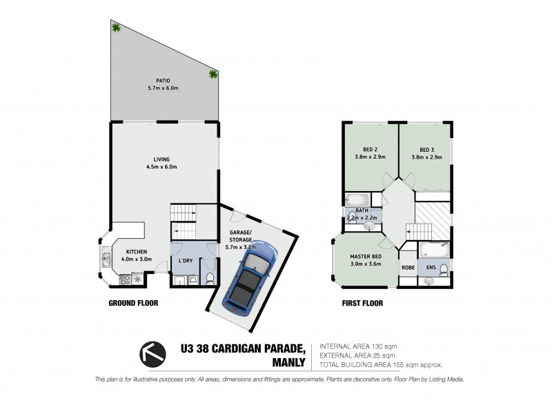 3/38 Cardigan Parade, Manly QLD 4179 Floorplan