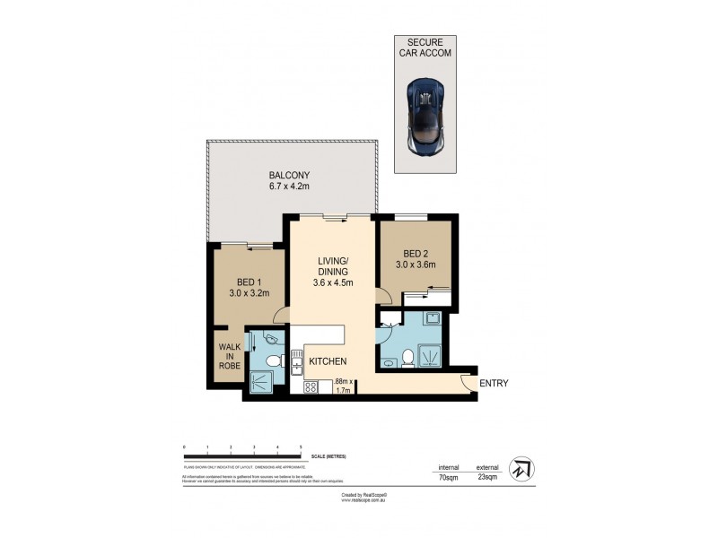L6G/41 Gotha St, Fortitude Valley QLD 4006 Floorplan