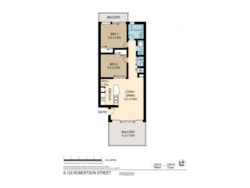 125 Robertson St, Fortitude Valley QLD 4006 Floorplan