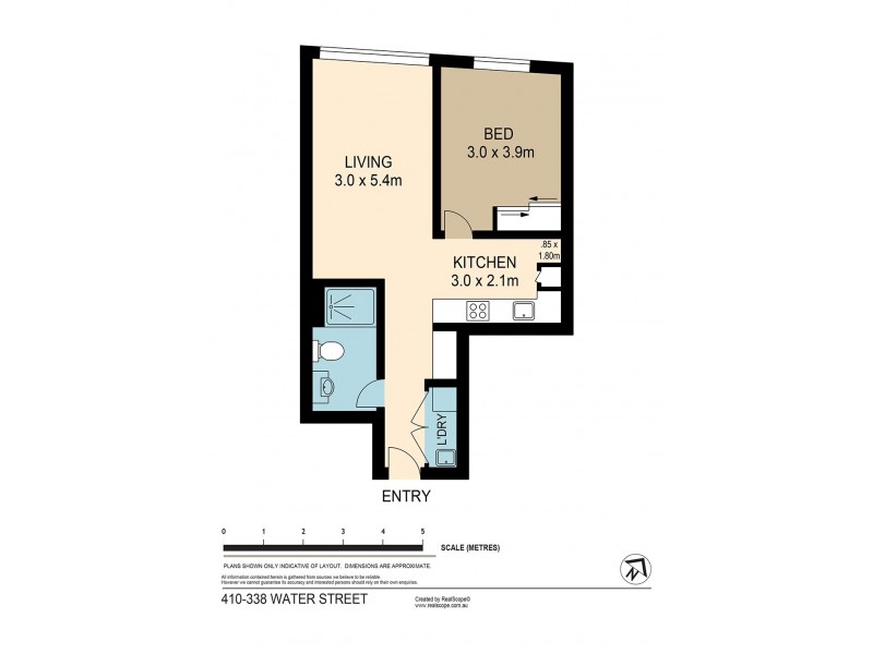 L4/338 Water St, Fortitude Valley QLD 4006 Floorplan