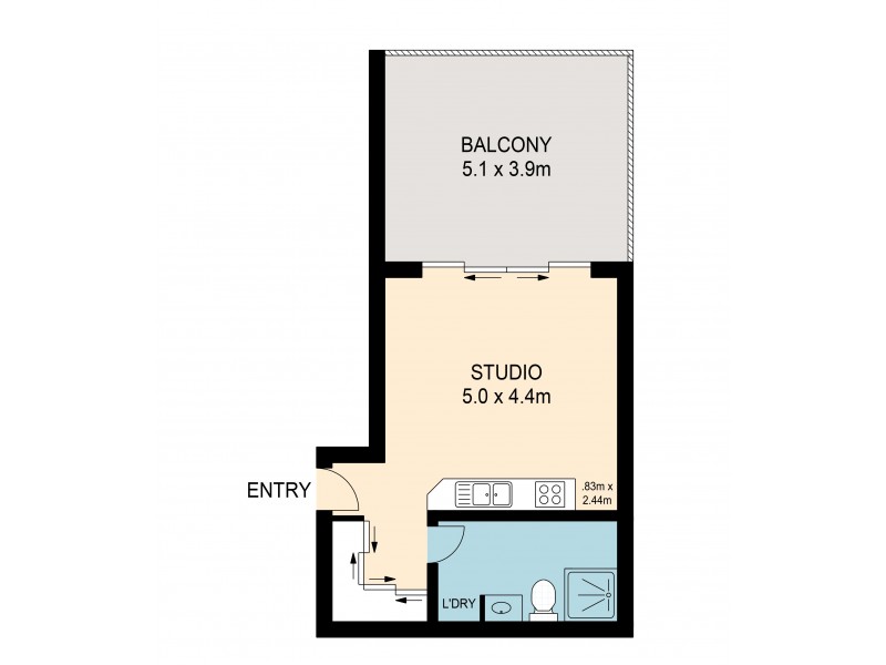 L2C/41 Gotha St, Fortitude Valley QLD 4006 Floorplan