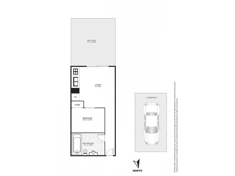 L3A/41 Gotha St, Fortitude Valley QLD 4006 Floorplan