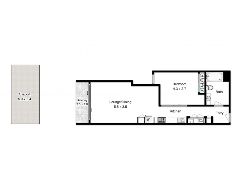 L2/66 Manning St, South Brisbane QLD 4101 Floorplan