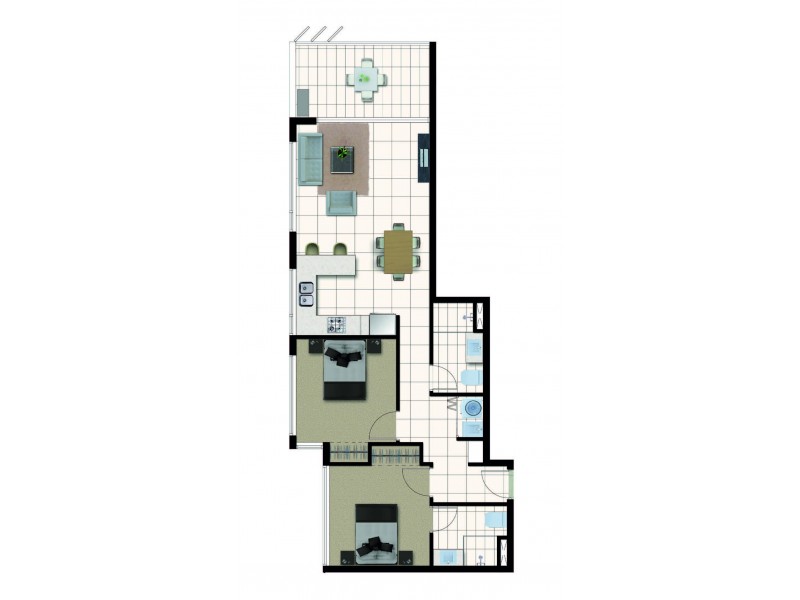 L2A/50 McLachlan St, Fortitude Valley QLD 4006 Floorplan