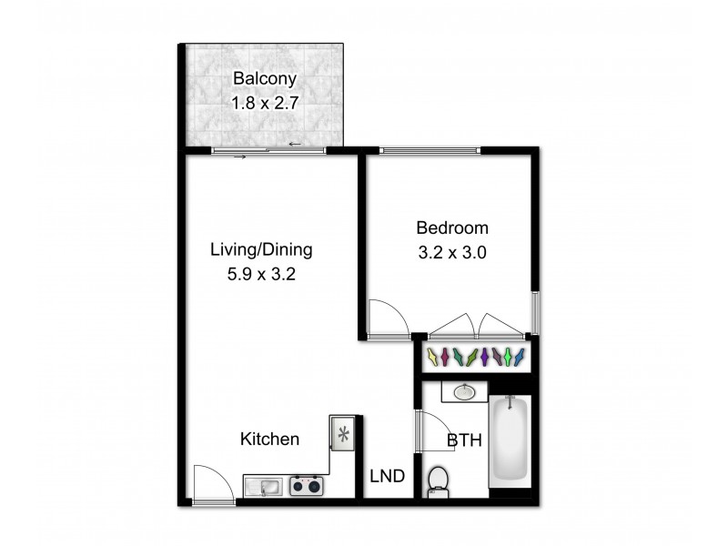 L3/455 Brunswick St, Fortitude Valley QLD 4006 Floorplan