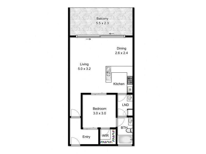 L4/20 Malt St, Fortitude Valley QLD 4006 Floorplan