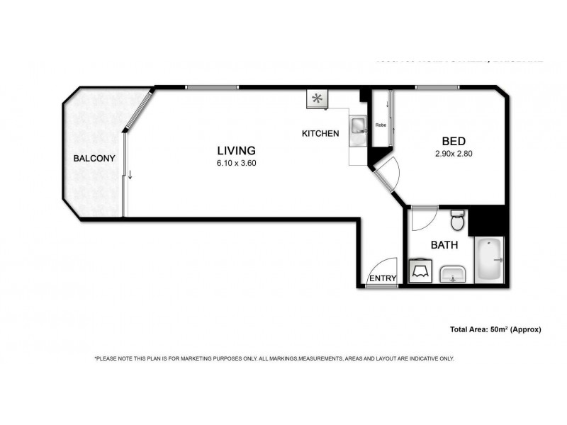 160 Roma St, Brisbane QLD 4000 Floorplan