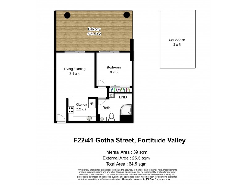 L22/41 Gotha St, Fortitude Valley QLD 4006 Floorplan