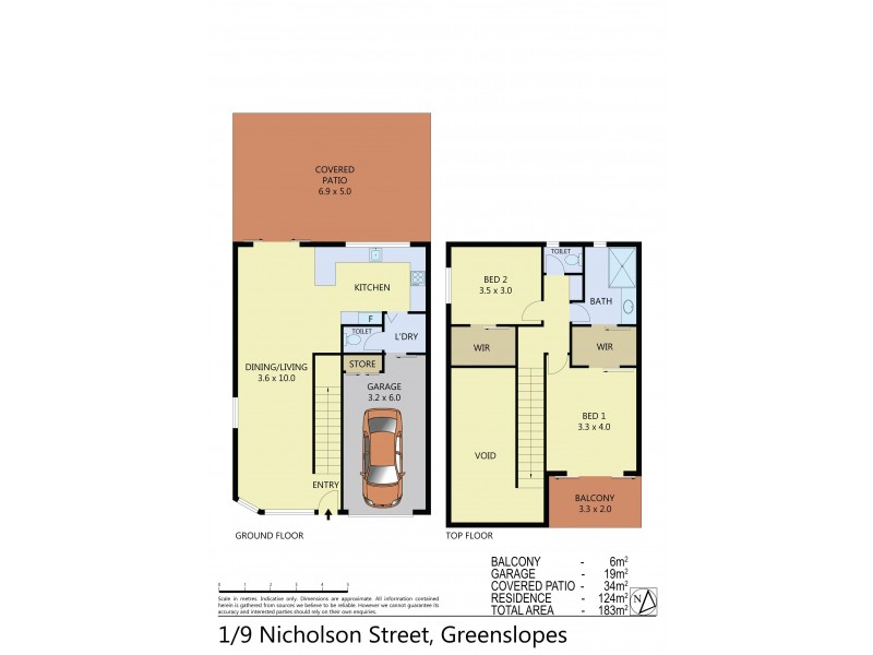 1/9 Nicholson, Greenslopes QLD 4120 Floorplan