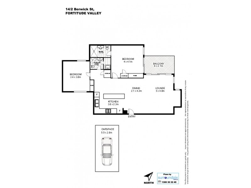 2 Berwick St, Fortitude Valley QLD 4006 Floorplan