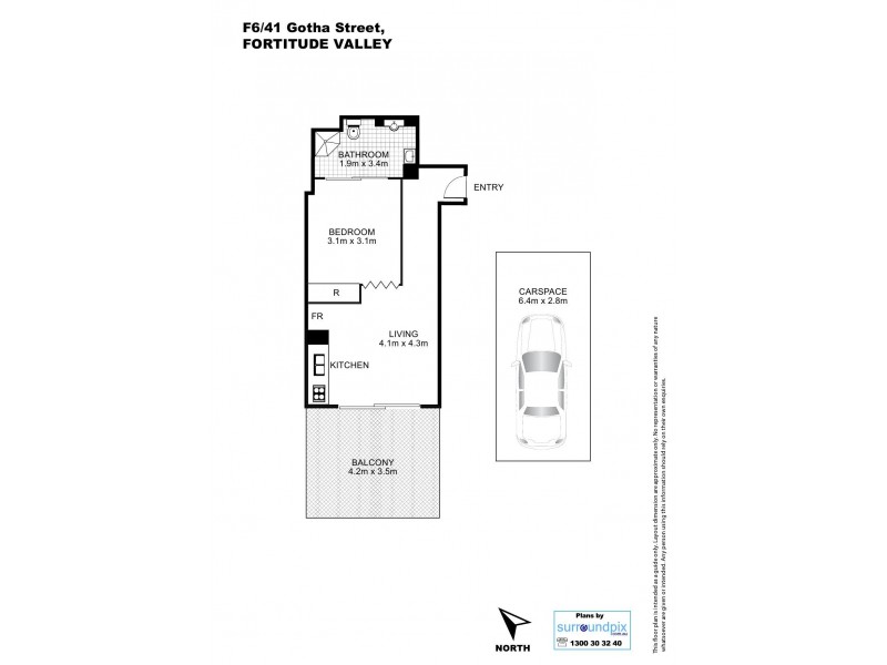 L1 / 41 Gotha Street, Fortitude Valley QLD 4006 Floorplan