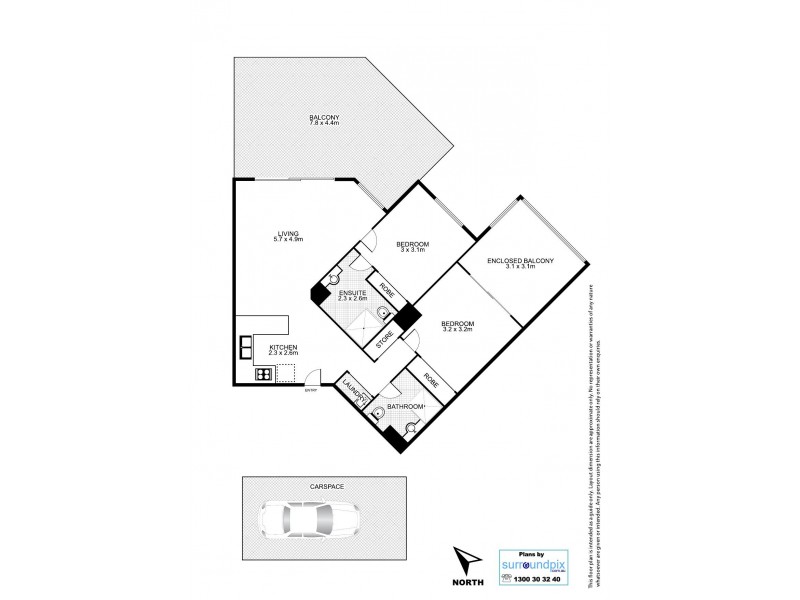L8F/41 Gotha Street, Fortitude Valley QLD 4006 Floorplan