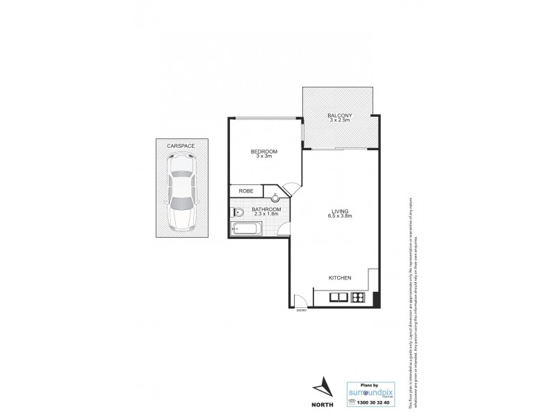 L3 / 455A Brunswick Street, Fortitude Valley QLD 4006 Floorplan