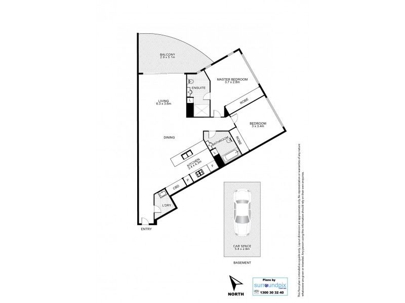 L7/1000 Ann Street, Fortitude Valley QLD 4006 Floorplan