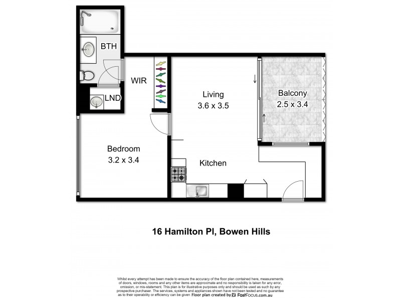 16 Hamilton Place, Bowen Hills QLD 4006 Floorplan