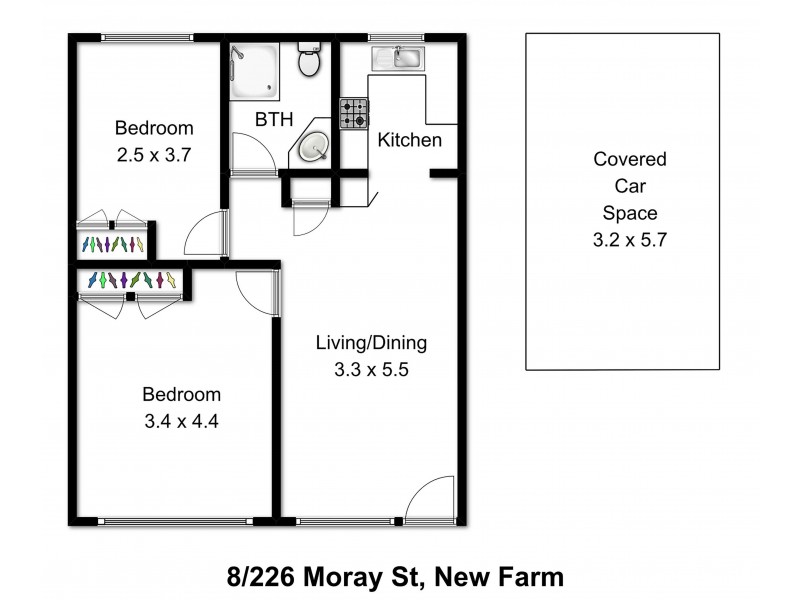 226 Moray Street, New Farm QLD 4005 Floorplan