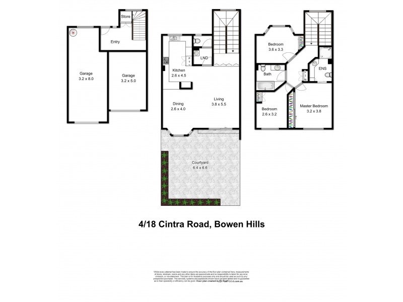 TownHouse 4/18 Cintra Rd, Bowen Hills QLD 4006 Floorplan