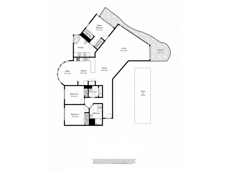 L8/32 Macrossan St, Brisbane QLD 4000 Floorplan