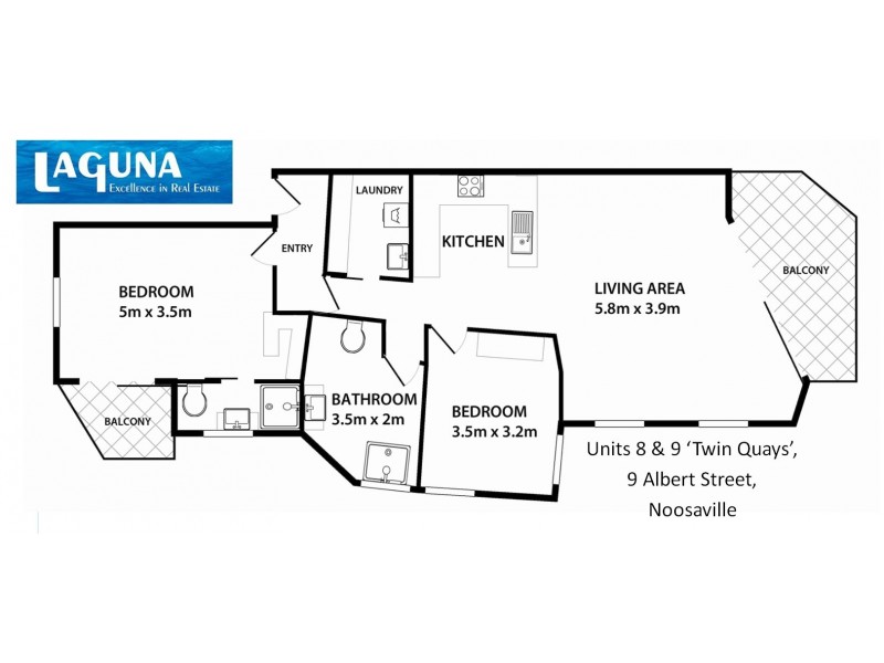 8&9/9 Albert Street, Noosaville QLD 4566 Floorplan