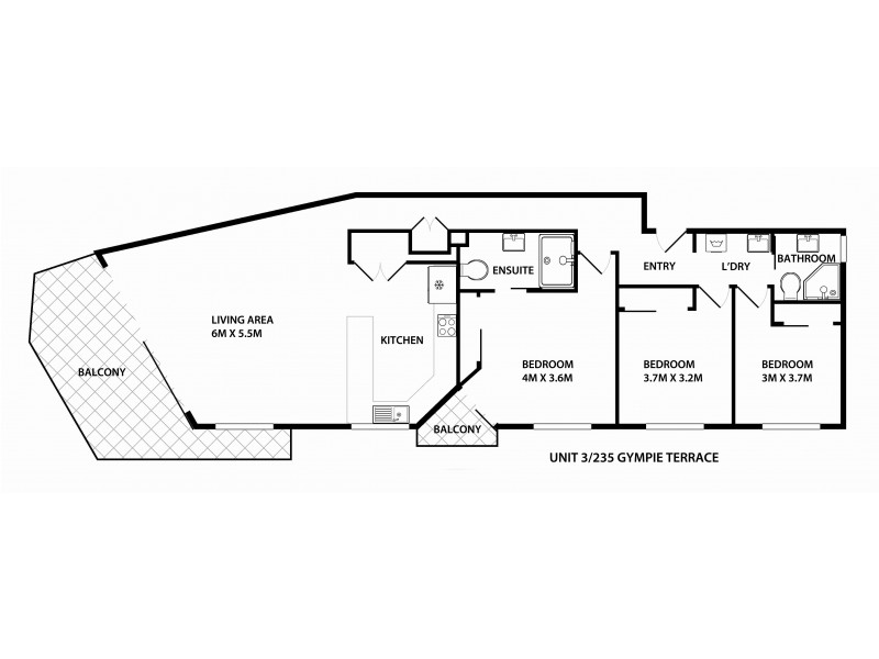 3/235 Gympie Terrace, Noosaville QLD 4566 Floorplan