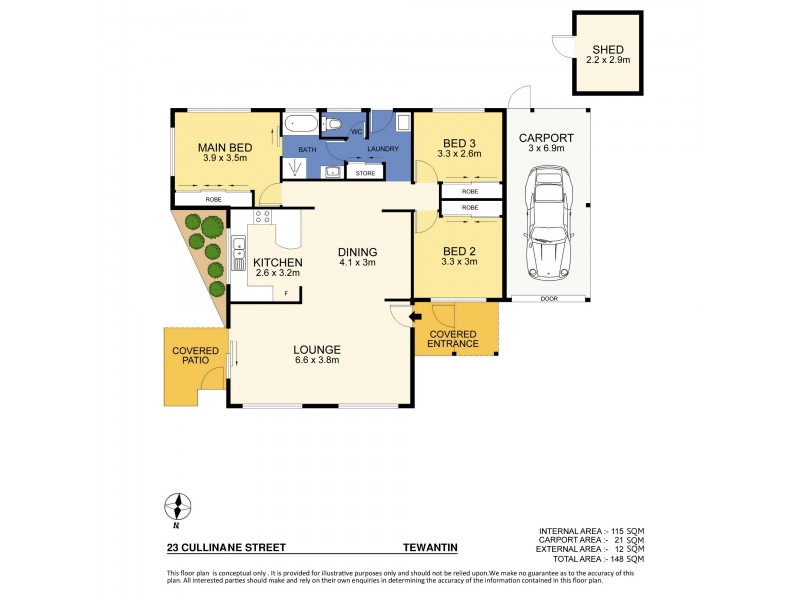 23 Cullinane St, Tewantin QLD 4565 Floorplan