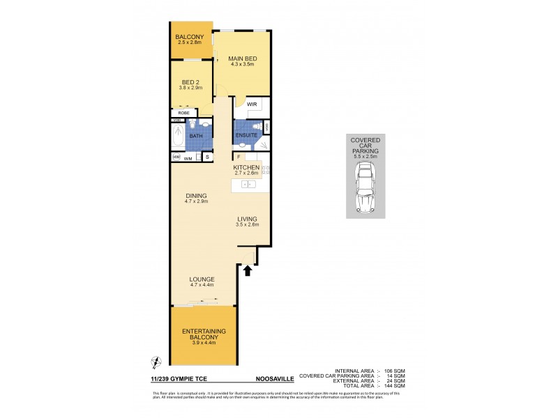 11 / 239 Gympie Tce, Noosaville QLD 4566 Floorplan