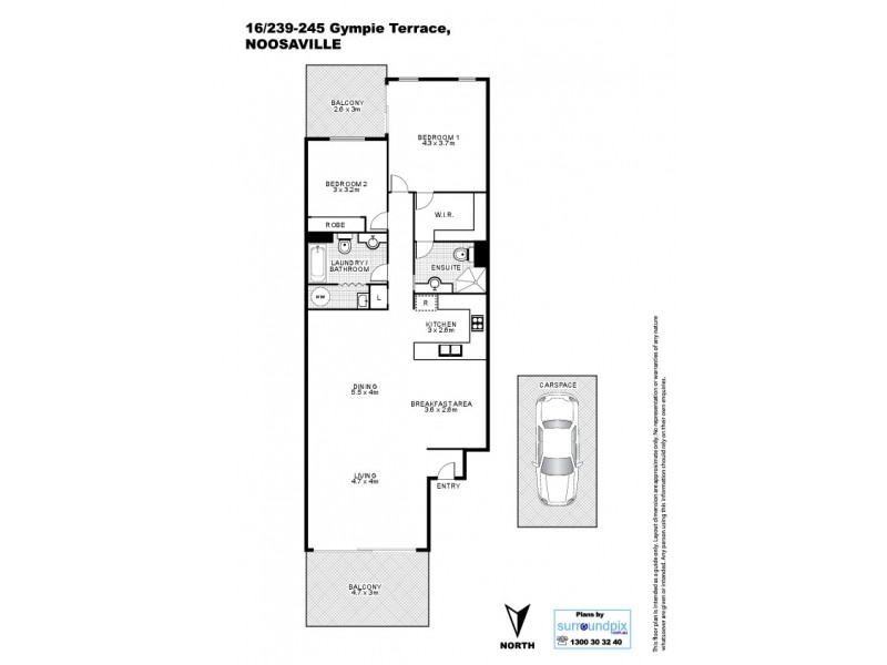16/239 Gympie Tce, Noosaville QLD 4566 Floorplan