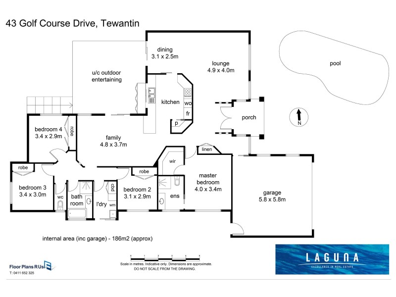 43 Golf Course Drive, Tewantin QLD 4565 Floorplan