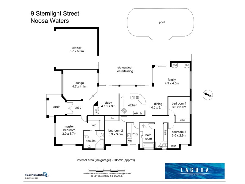 9 Sternlight Street, Noosa Waters QLD 4566 Floorplan