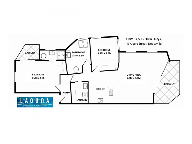 14-15/9 Albert Street, Noosaville QLD 4566 Floorplan