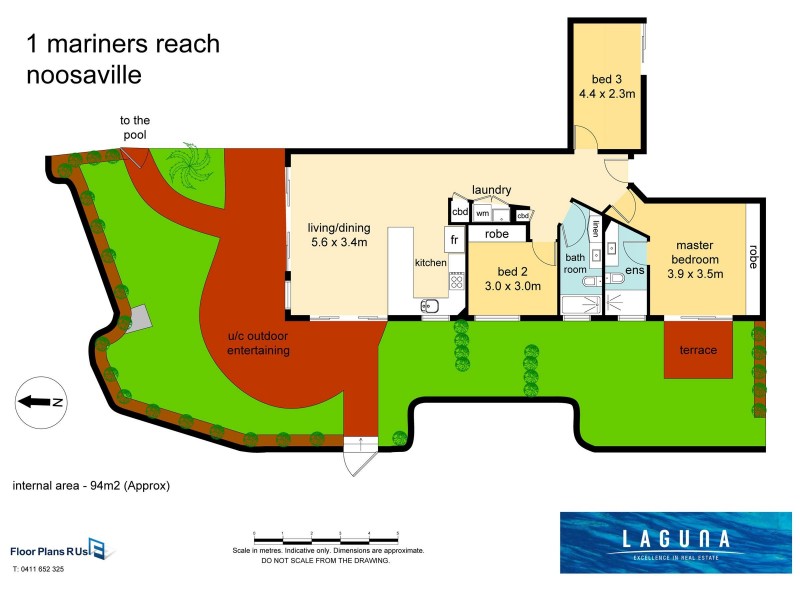 1/213 Gympie Terrace, Noosaville QLD 4566 Floorplan