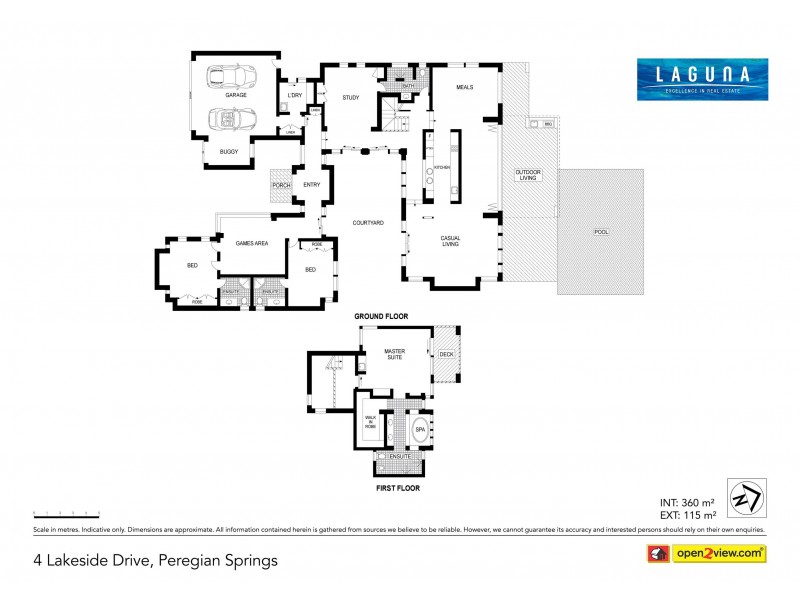 4 Lakeside Drive, Peregian Springs QLD 4573 Floorplan
