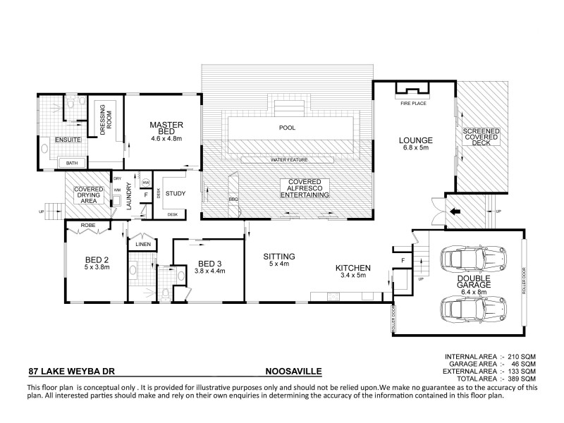 87 Lake Weyba Drive, Noosaville QLD 4566 Floorplan