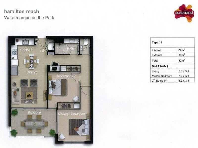 3511/126 Parkside Circuit, Hamilton QLD 4007