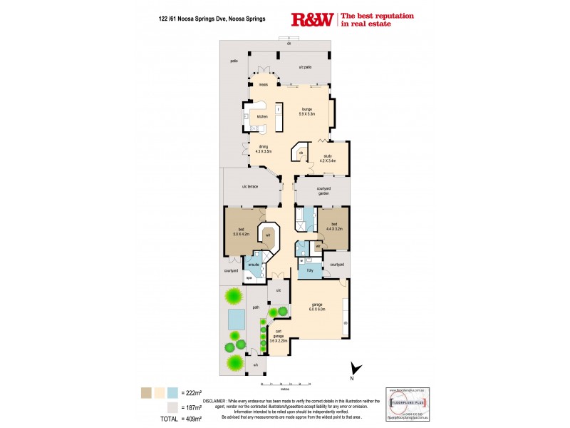 122/61 ‘The Cascades’ Noosa Springs Drive, Noosa Springs QLD 4567 Floorplan