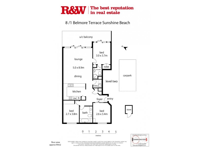 8/1 Belmore Terrace, Sunshine Beach QLD 4567 Floorplan