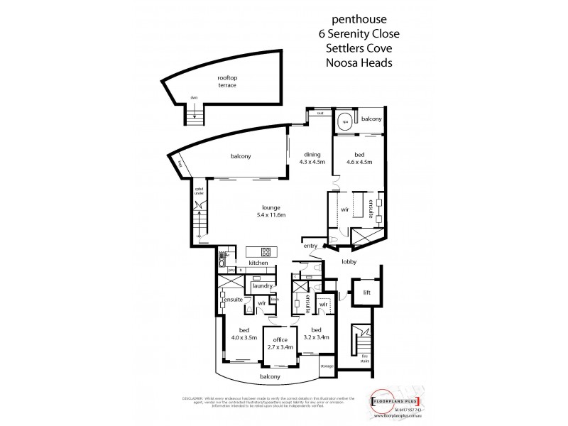 13/6 ‘Elandra’ Serenity Close, Noosa Heads QLD 4567 Floorplan