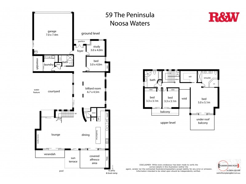 59 The Peninsula, Noosa Waters QLD 4566 Floorplan